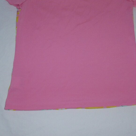 3pc Lands End Mix Match Pink Striped Lemons Bikini Rash Guard Swimsuit Set Sz 14 - Picture 16 of 16